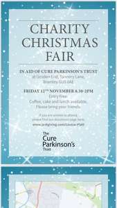 The Cure Parkinson's Trust, Friday 12th Nov, Bramley, Surrey