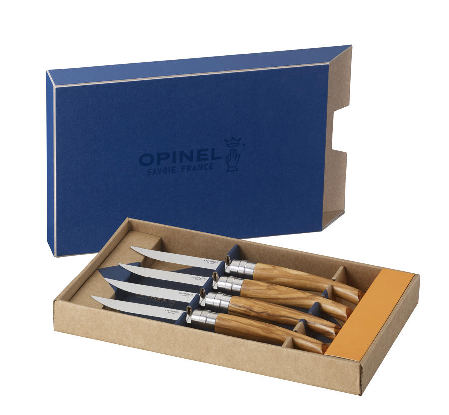 Set of 4 Table Knives - Olive