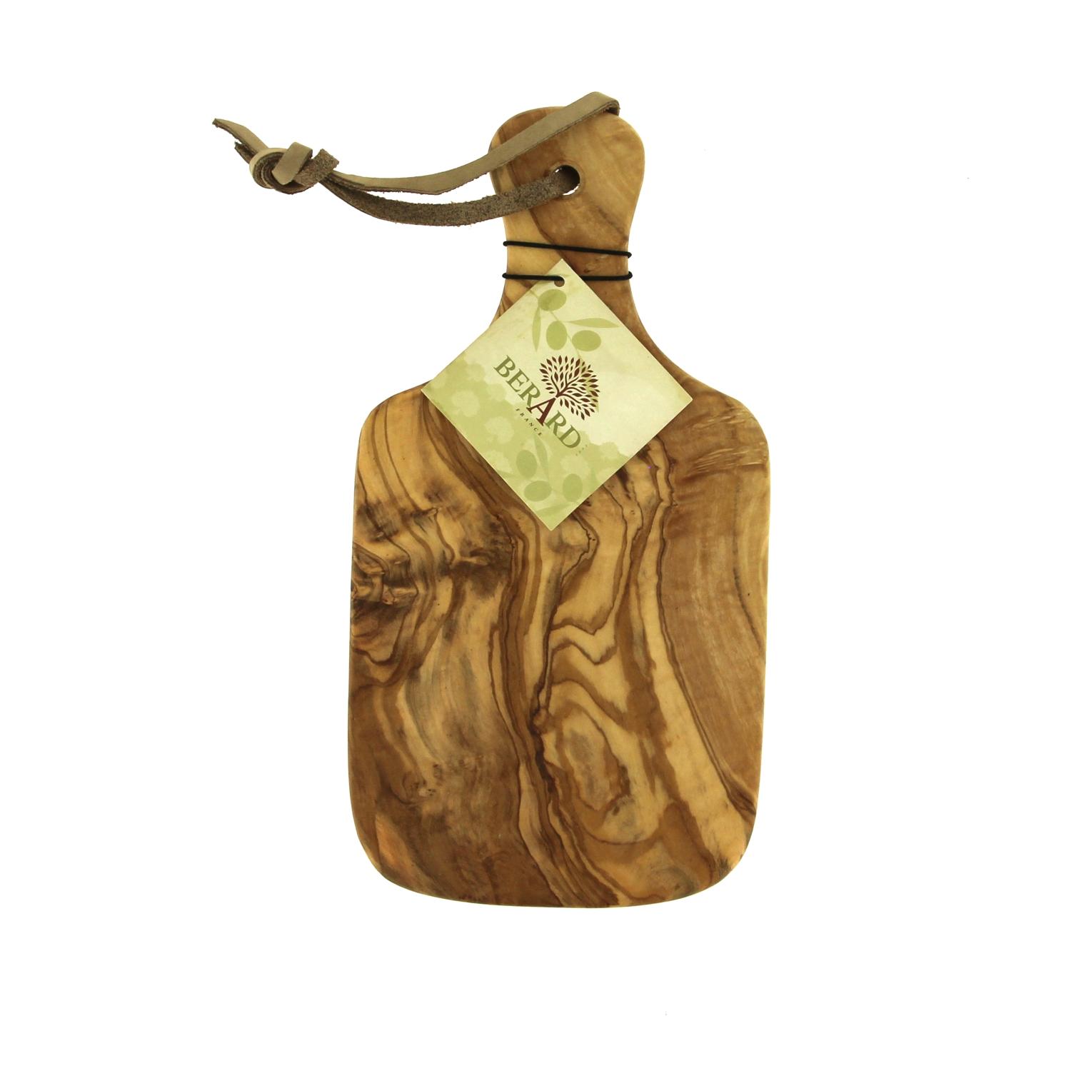 Chopping board in Olive wood with handle - Small