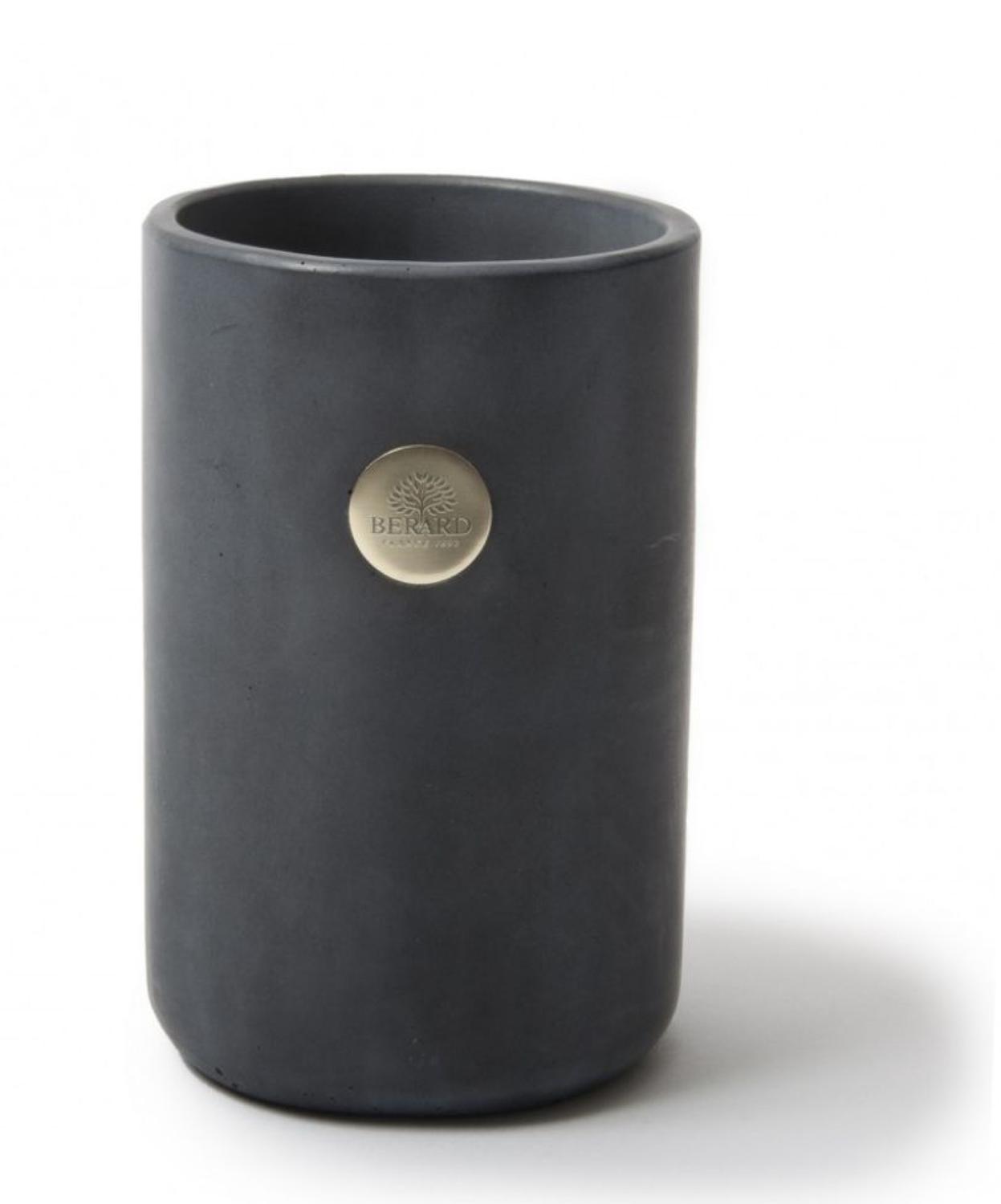 MILLENARI Utensil Pot & Wine Cooler Dark Grey Concrete