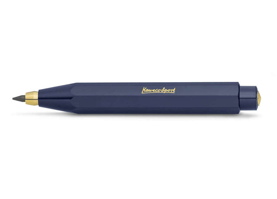 Kaweco Classic Sport Clutch Push Pencil - Navy - Broad 3.2mm Lead