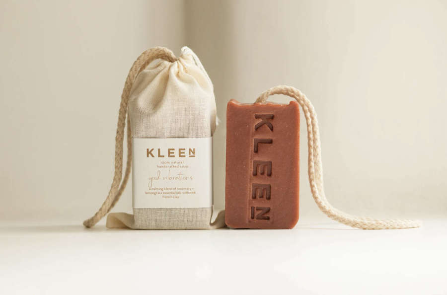 Good Vibrations - Kleen 100% Natural handcrafted soap on a rope - 160g